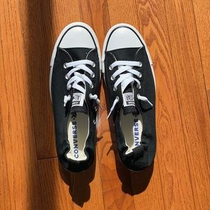 Converse shoes, black, ankle length, size 9 womens